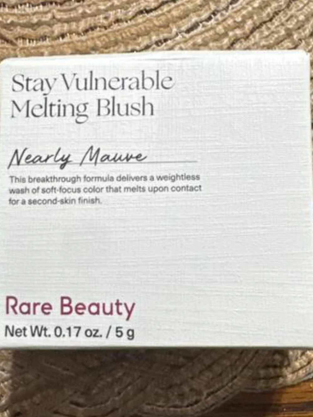 RARE BEAUTY Stay Vulnerable Melting Blush in Nearly Mauve(True Mauve) NIB